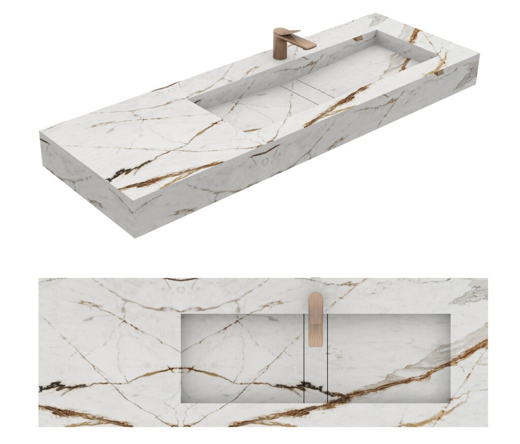 Wastafel Cosentino Reflection L